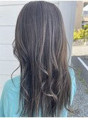 ロング×アッシュグレー
