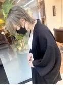 【.eer/ディア】ミディアムウルフ/アッシュ/ハイトーン