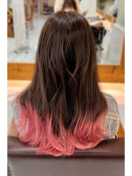 ヘアーアンドメイク サワ 上田本店(SAWA) 透明感抜群♪ダブルカラーブリーチハイトーンピンクブラウン