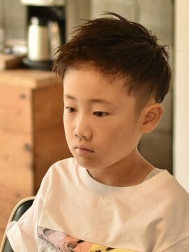 リム メンズヘア(LIM men's hair) ジェットバングサマーショート【キッズカット/メンズヘア】