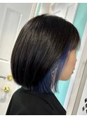 【ボブ×インナーブルー】20代30代40代50代