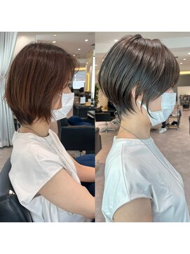 アンド ストーリーズ(&STORIES) 斜めバング/ニュアンスカラー/絶壁解消30代/40代【橋本】