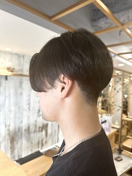 クラップス 京急富岡(CLAPS) センターパートメンズマッシュパーマニュアンスパーマ刈り上げ