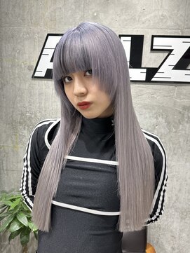 オルズ 渋谷(ALLZ) ホワイトグレーデザインハイトーンケアブリーチダブルカラー