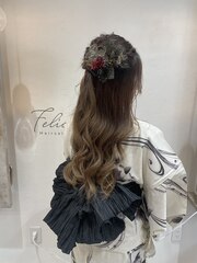 花火大会 hair Set