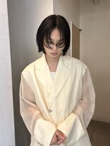 メゾンアクア 表参道(Maison ACQUA)&nbsp;=メンズボブ/ダークアッシュ/ニュアンスパーマ／メンズウルフ