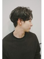 ピープル コモンズ(people commons)&nbsp;メンズセンターパートニュアンスパーマ毛流れパーマ