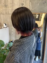ベルバイヘアスイッチ(by hairswitch)&nbsp;インナーカラーピンクで大人可愛く！