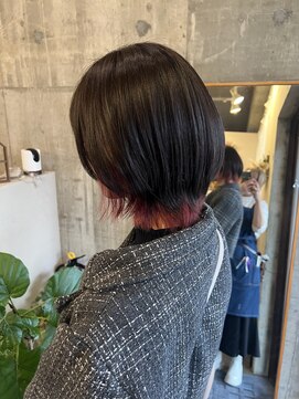 ベルバイヘアスイッチ(by hairswitch) インナーカラーピンクで大人可愛く！