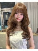 (lilley内堀)韓国ヘア×マロンベージュ×前髪
