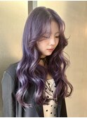 レイヤーカット×パープル