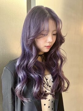 フェブミエル(fev miel) レイヤーカット×パープル