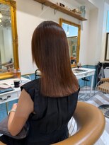 ロンドアベニール 北千住(Lond avenir)&nbsp;ブリーチなしチェリーブラウン髪質改善縮毛矯正酸性ストレート