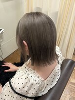 エクファ ヘア シェリル 草津 南草津店(ex-fa hair cherir)&nbsp;ホワイトグレージュミニウルフデジタルパーマチェリーブラウン