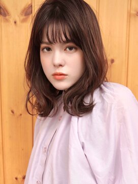 ブゾン(buZon) 【buZon ブゾン】外ハネロブ前髪パーマ×グレーベージュ