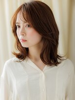 カバーヘア ブリス 北浦和(COVER HAIR bliss) オレンジベージュくびれミディアムロングウルフZ北浦和30代40代