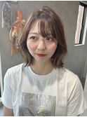 ミディアムヘア/暗めカラー/グランマッシュ/佐賀駅