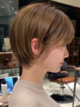 ビューブルー 亀戸錦糸町(VIEW BLUE) 暗めカラーグランマッシュショートボブ