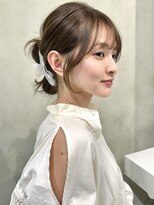 ナナローネス 渋谷(nana loness)&nbsp;顔まわりカット くすみベージュ オリーブカラー レイヤーカット