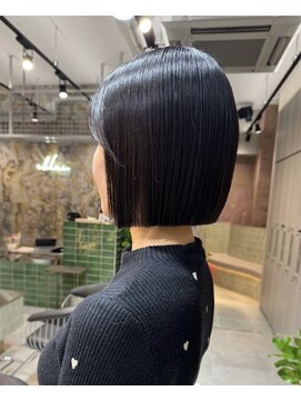 ロンドシエル 横浜(Lond ciel) オリーブグレー/ボブ/顔周り/小顔/レイヤー/髪質改善/縮毛矯正