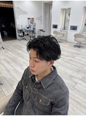 センターパート×フェザーパーマ【Lond伊藤メンズ】