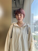 フェス カットアンドカラーズ(FESS cut&colors)&nbsp;ブリーチ履歴あり/モーブピンク/たまごショート