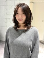 ヨーク(YOKE)&nbsp;【YOKE】レイヤーミディアムハッシュレイヤーモカブラウン顔周り