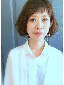 ホロホロヘアー(Hair) ホロホロHair 大人女子×耳かけボブスタイル