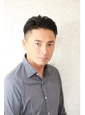 刈り上げツーブロックビジネスオールバック (早坂郁生)