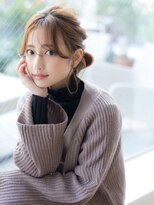 バイオレット 表参道店(Violet)&nbsp;【若井】キャラメルベージュお団子のシニヨンアレンジ