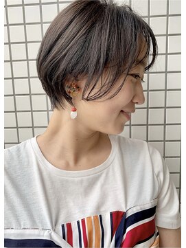 ギフト(GIFT) 【GIFT】グレイアッシュ/グレージュカラー/シースルー前髪