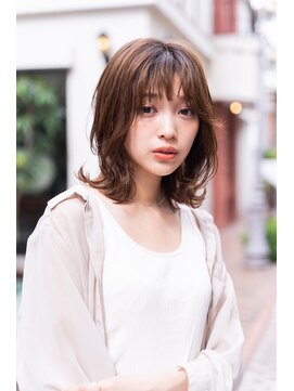 エイミー(Aimee) Aimee町田　外ハネレイヤー×シフォンベージュ