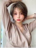 20代30代大人かわいい前髪ありのマッシュショート