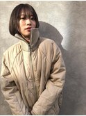 〈清澄白河 半個室〉重めボブ/ココアグレー
