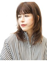 ジュリエッタ(giulietta)&nbsp;セミロング×ナチュラルウルフ×薄い前髪