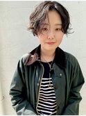 ハンサムショート×パーマ