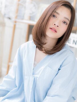 カバーヘア 上尾西口店(COVER HAIR) ★かきあげバング前下がり小顔ナチュラルカール20代30代40代★7