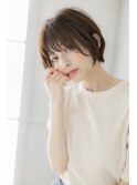 【甘めショートボブ×アッシュグレージュ】