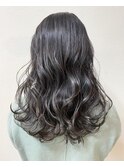 暗髪バレイヤージュグレージュ