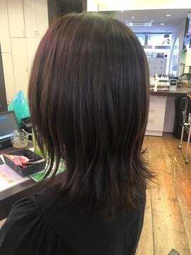 フレンズ 環状通東店(friend's) ミディアム　外はねボブ　2