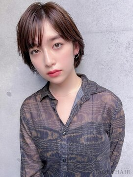 オーブ ヘアー ブルーム 西新店(AUBE HAIR bloom) 20代・30代_大人暗髪/ブラウンボブ
