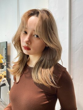 ゼスト パーク(ZEST PARK) 韓国海外ヘア　顔まわりレイヤーカット　(kanon )