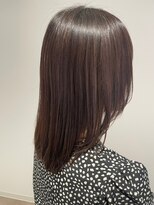 アルフレッド 桜本町店(alfRed) 顔周りレイヤー ブリーチなしラベンダーベージュ 髪質改善