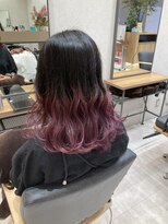 エメ バイ ヘアーポケット(aimer by hair pocket) *+aimerが叶える...ラズベリーグラデーションカラー*