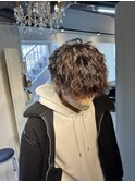 ツイストスパイラルパーマ　波巻きスパイラルパーマ　ピンパーマ