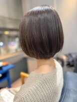 オーストヘアーフィガロ 本通り店(Aust hair Figaro)&nbsp;オリーブグレージュ×ナチュラルボブ　Aust/本通/美容院