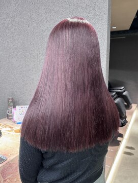 ペレ 栄店(PELE) デザインカラー/レイヤーカット/ウェットヘア/オリーブベージュ