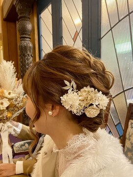 サロン Salon アイ アート ブライダル 花嫁ヘア 披露宴入場