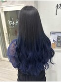 ネイビーブルーグラデーションカラー