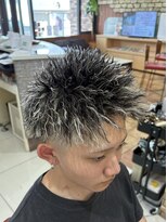 ヘアーパークキューブ&nbsp;パイルツイスト×ホワイトメッシュ